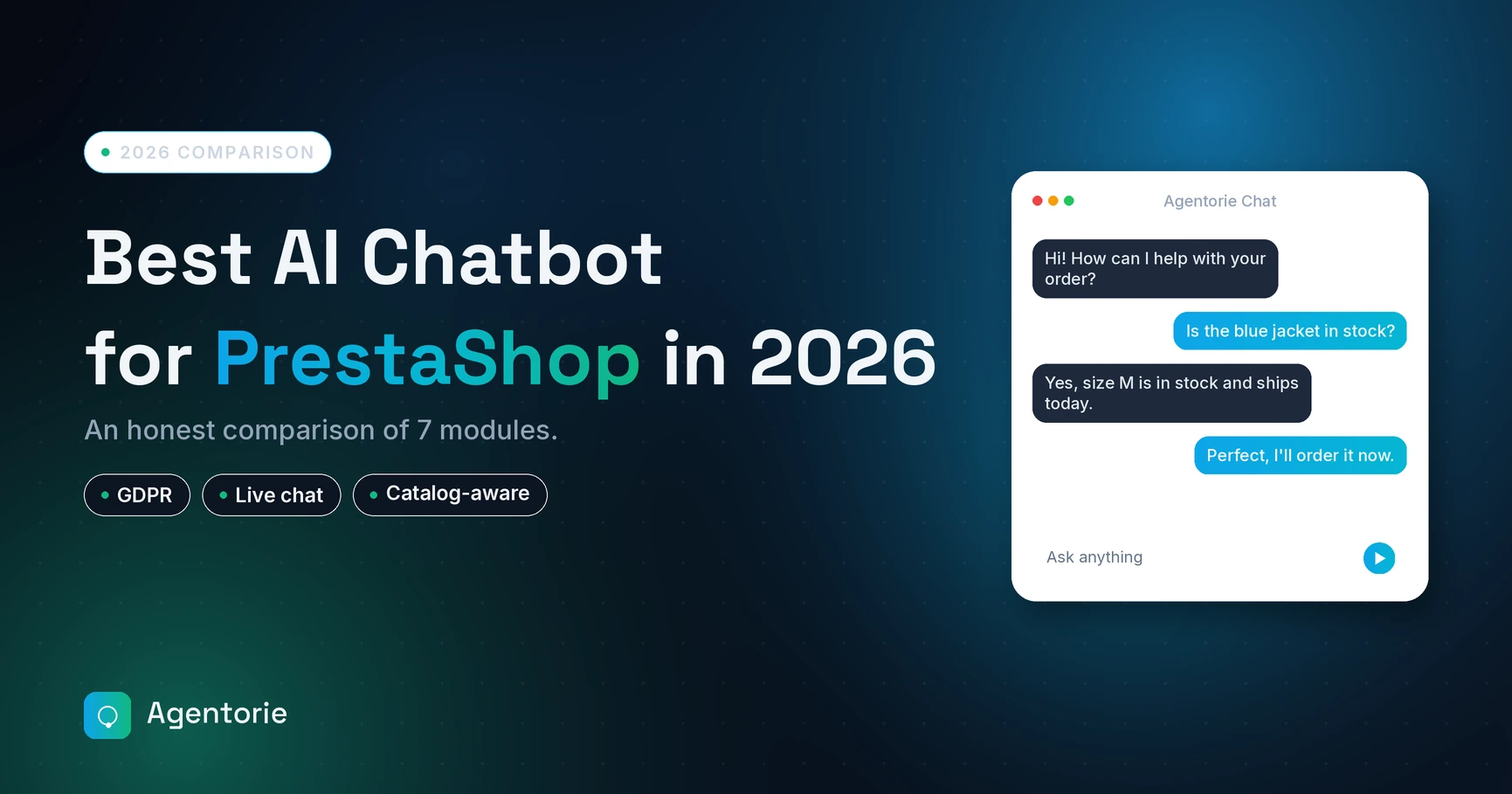 Comparison of the best AI chatbot modules for PrestaShop in 2026