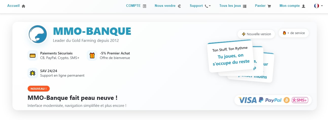 MMO-Banque interface with integrated AI agent